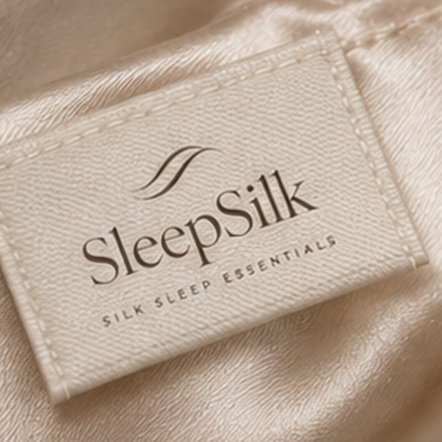 Woven SleepSilk label.